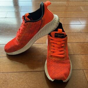 ❤️U.S. POLO ASSN Men’s Orange Lace Up Shoe/Sneaker-8❤️